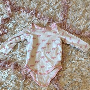 NWOT Monica and Andy Pink elephant onesie 9-12M